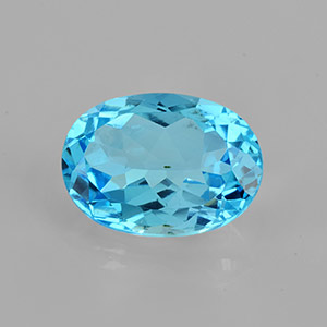 Natural 14x10x6.7mm Faceted Oval Topaz