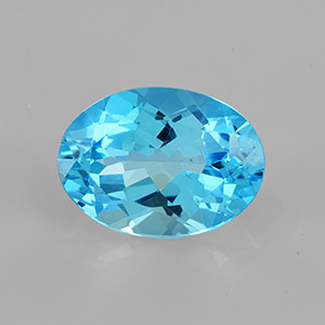 Natural 14x10x6.7mm Faceted Oval Topaz