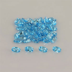 Natural 5x3x2.10mm Faceted Oval Topaz