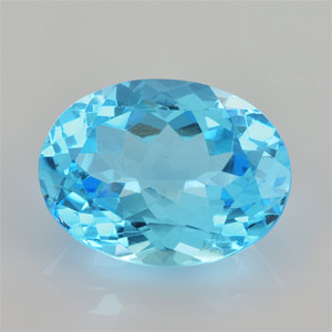 Natural 16x12x7.9mm Faceted Oval Topaz