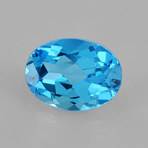 Natural 8x6x3.9mm Faceted Oval Topaz