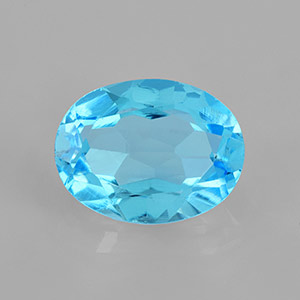 Natural 9x7x4.10mm Faceted Oval Topaz