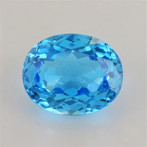 Natural 11x9x5.9mm Faceted Oval Topaz