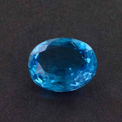 Natural 11x9x5.3mm Faceted Oval Topaz