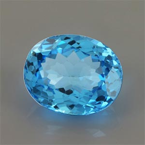 Natural 11x9x5.9mm Faceted Oval Topaz