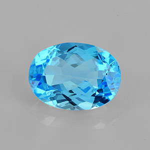 Natural 12x9x5.8mm Faceted Oval Topaz