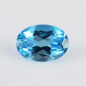 Natural 7x5x3.5mm Faceted Oval Topaz