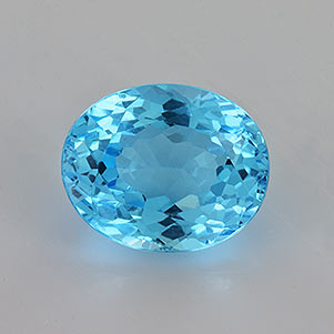 Natural 11x9x6.2mm Faceted Oval Topaz