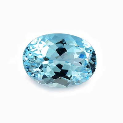 Natural 18x13x9.8mm Faceted Oval Topaz