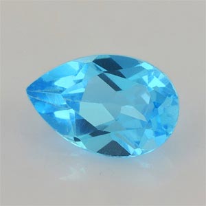 Natural 9x6x4mm Faceted Pear Topaz