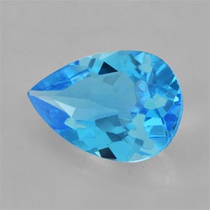 Natural 10x7x4.30mm Faceted Pear Topaz