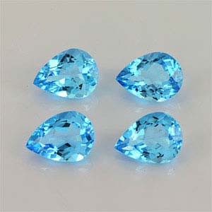 Natural 12x9x5.7mm Faceted Pear Topaz