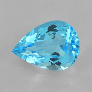 Natural 12x9x6mm Faceted Pear Topaz