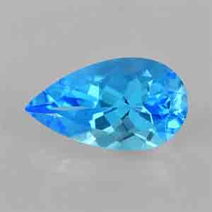 Natural 16x9x6.8mm Faceted Pear Topaz