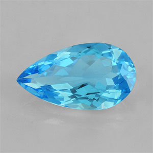 Natural 16x9x5.9mm Faceted Pear Topaz