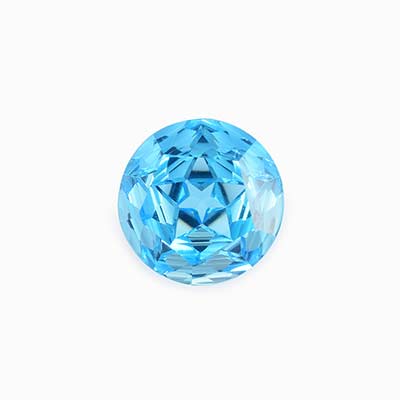 Natural 8x8x6mm Star Cut Round Topaz