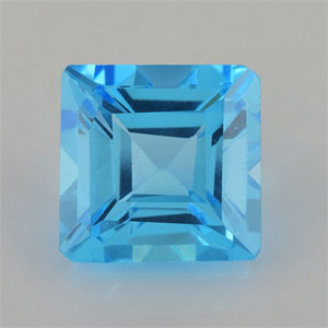 Natural 8x8x5.4mm Faceted Square Topaz