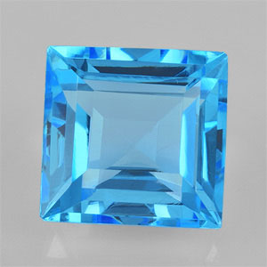 Natural 10x10x6.5mm Faceted Square Topaz