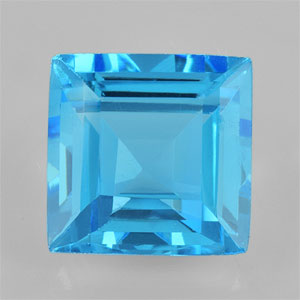 Natural 10x10x6.4mm Faceted Square Topaz