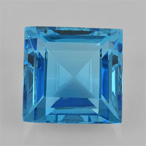 Natural 12x12x7.1mm Faceted Square Topaz