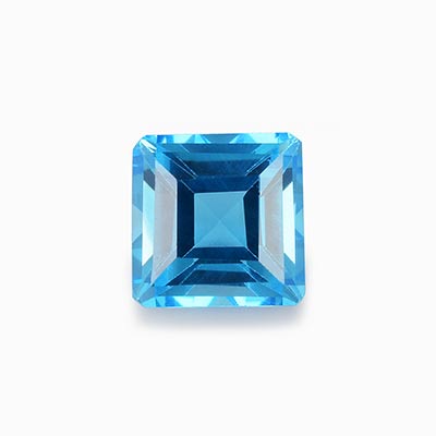 Natural 8x8x5.10mm Faceted Square Topaz