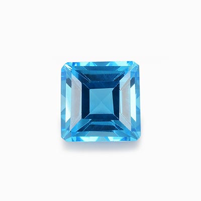 Natural 8x8x5.3mm Faceted Square Topaz