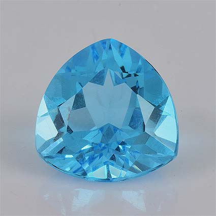 Natural 10x10x6.2mm Faceted Trillion Topaz