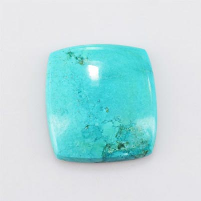 Natural 21.60x19.85x5mm Cabochon Cushion Turquoise
