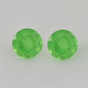 Natural 4x4x2.5mm Faceted Round Tsavorite Garnet