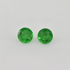 Natural 4.10x4.10x2.7mm Faceted Round Tsavorite Garnet