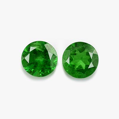 Natural 4.5x4.5x2.4mm Faceted Round Tsavorite Garnet