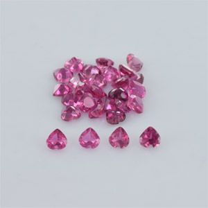 Natural 3x3x2mm Faceted Heart Tourmaline