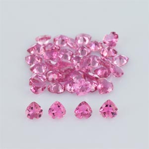 Natural 3.5x3.5x1.90mm Faceted Heart Tourmaline