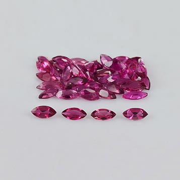 Natural 4x2x1.3mm Faceted Marquise Tourmaline