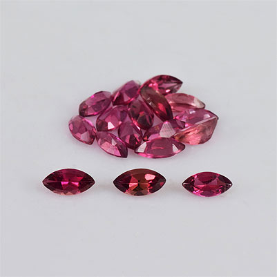 Natural 4x2x1.6mm Faceted Marquise Tourmaline