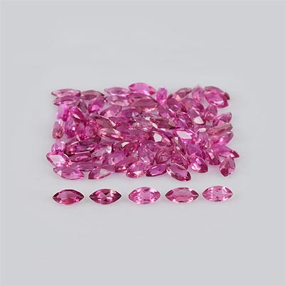 Natural 4x2x1.4mm Faceted Marquise Tourmaline