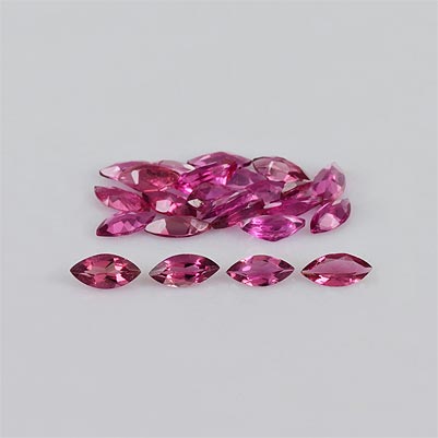 Natural 5x2.5x1.3mm Faceted Marquise Tourmaline