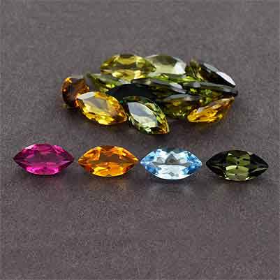 Natural 8x4x3.2mm Faceted Marquise Tourmaline