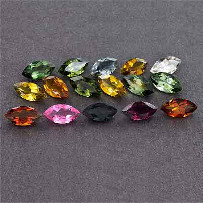 Natural 8x4x3.2mm Faceted Marquise Tourmaline