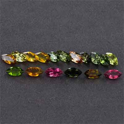 Natural 8x4x2.6mm Faceted Marquise Tourmaline