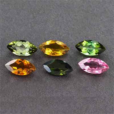 Natural 10x5x3mm Faceted Marquise Tourmaline