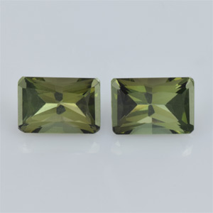 Natural 6x4x3.5mm Faceted Octagon Tourmaline