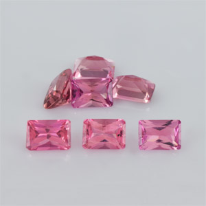 Natural 6x4x3.30mm Faceted Octagon Tourmaline