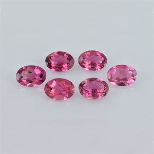 Natural 7x5x3.10mm Faceted Oval Tourmaline