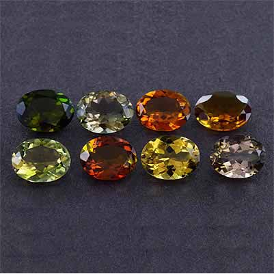 Natural 8x6x3.5mm Faceted Oval Tourmaline