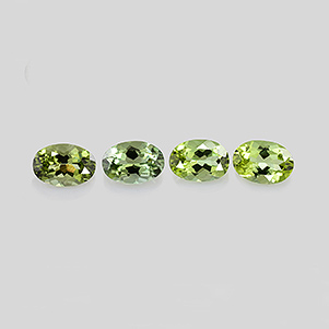Natural 6x4x3.2mm Faceted Oval Tourmaline