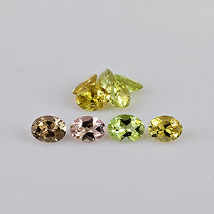 Natural 4x3x2.3mm Faceted Oval Tourmaline
