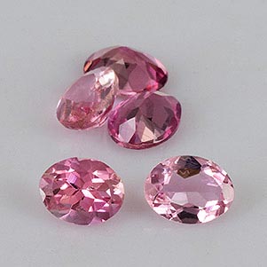 Natural 4x3x2mm Faceted Oval Tourmaline