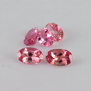 Natural 5x3x2.3mm Faceted Oval Tourmaline