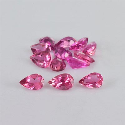 Natural 6x4x2.5mm Faceted Pear Tourmaline